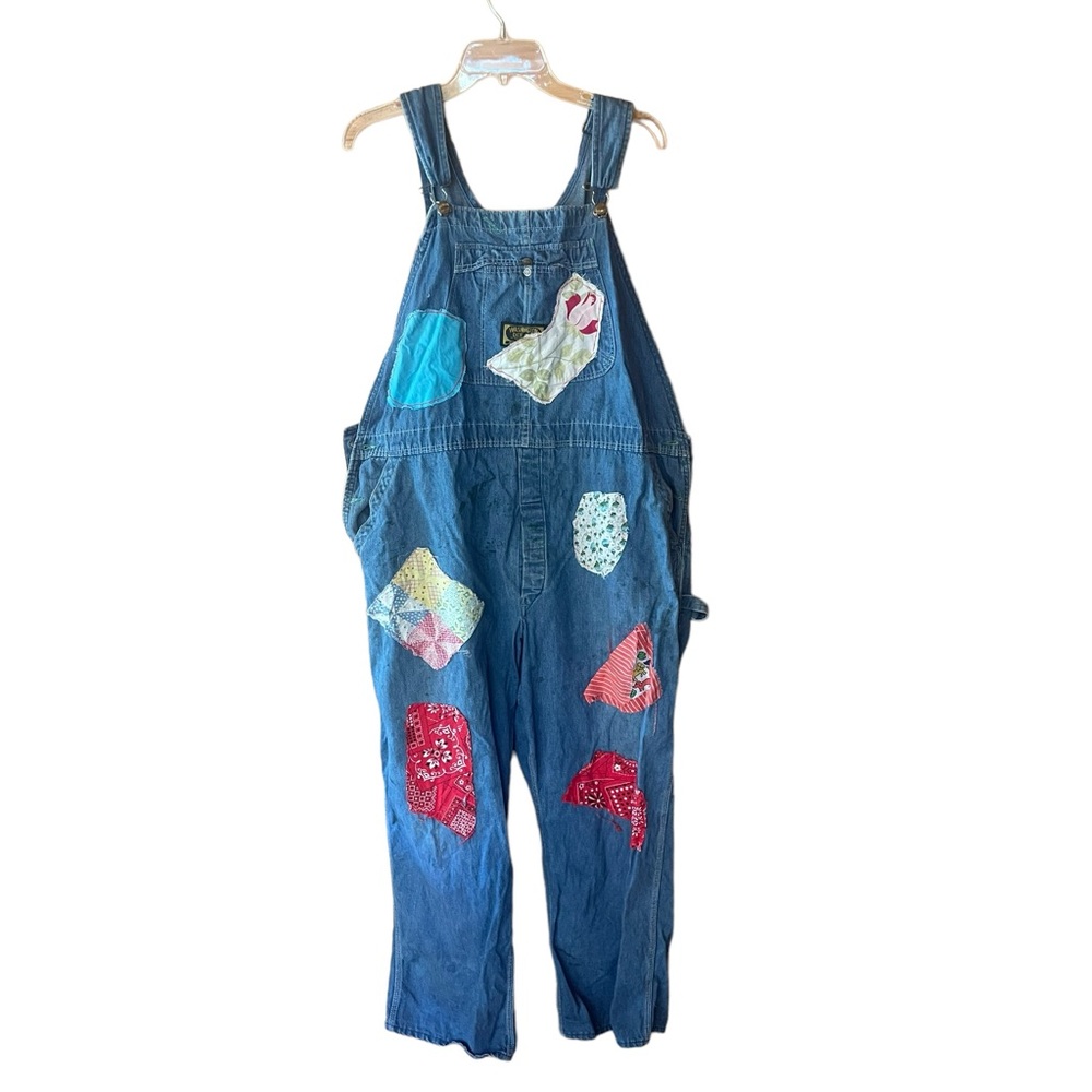 1060s/70s Washington Dee Cee Denim, Patches Sewn On, Overalls